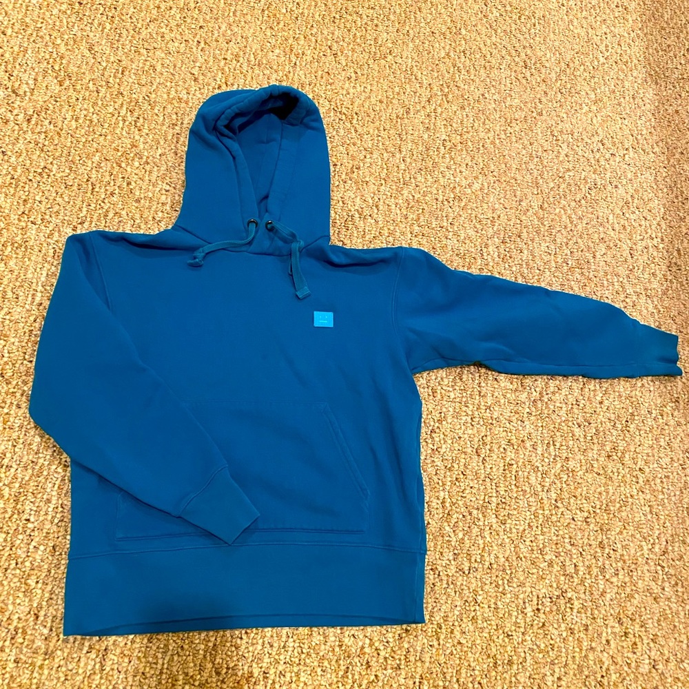 Acne Studio Ferris face hoodie in blue